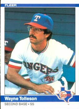 #434 Wayne Tolleson - Texas Rangers - 1984 Fleer Baseball