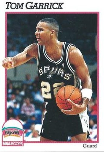 #434 Tom Garrick - San Antonio Spurs - 1991-92 Hoops Basketball