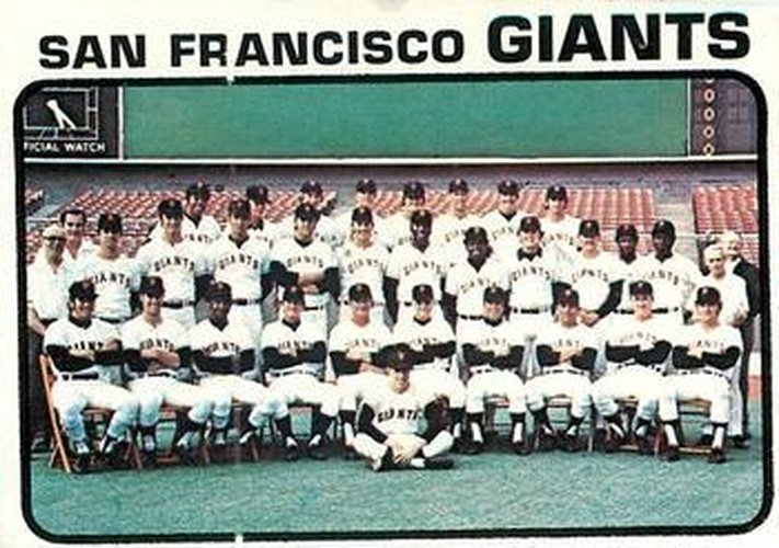 #434a San Francisco Giants - San Francisco Giants - 1973 Topps Baseball