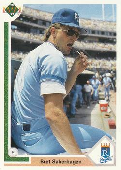 #435 Bret Saberhagen - Kansas City Royals - 1991 Upper Deck Baseball