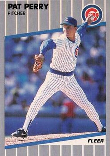 #435 Pat Perry - Chicago Cubs - 1989 Fleer Baseball