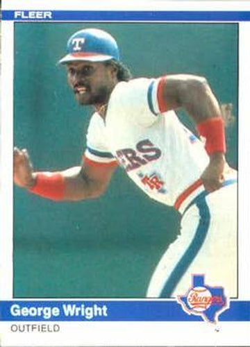 #435 George Wright - Texas Rangers - 1984 Fleer Baseball