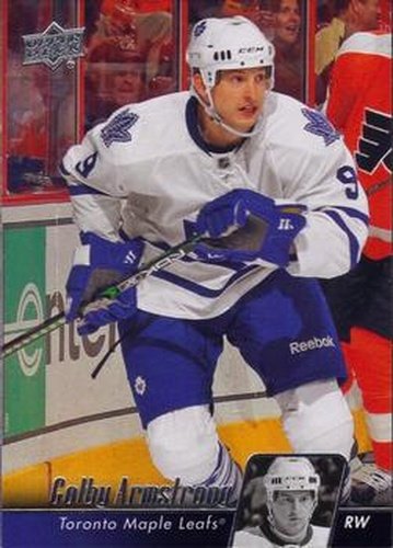 #435 Colby Armstrong - Toronto Maple Leafs - 2010-11 Upper Deck Hockey