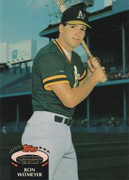 #435 Ron Witmeyer - Oakland Athletics - 1992 Stadium Club Baseball