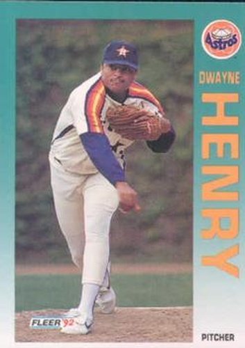 #436 Dwayne Henry - Houston Astros - 1992 Fleer Baseball