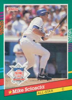 #436 Mike Scioscia - Los Angeles Dodgers - 1991 Donruss Baseball