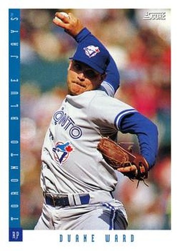 #436 Duane Ward - Toronto Blue Jays - 1993 Score Baseball