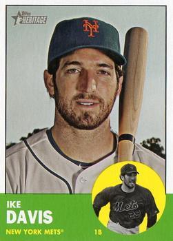 #436 Ike Davis - New York Mets - 2012 Topps Heritage Baseball