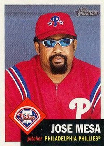 #436 Jose Mesa - Philadelphia Phillies - 2002 Topps Heritage Baseball