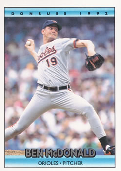 #436 Ben McDonald - Baltimore Orioles - 1992 Donruss Baseball