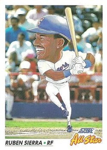 #437 Ruben Sierra - Texas Rangers - 1992 Score Baseball