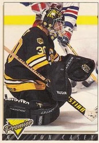 #437 Jon Casey - Boston Bruins - 1993-94 Topps Premier Hockey