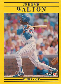 #437 Jerome Walton - Chicago Cubs - 1991 Fleer Baseball