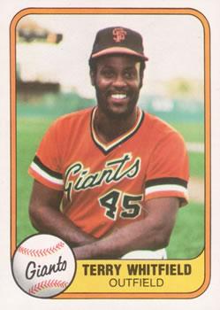 #437 Terry Whitfield - San Francisco Giants - 1981 Fleer Baseball