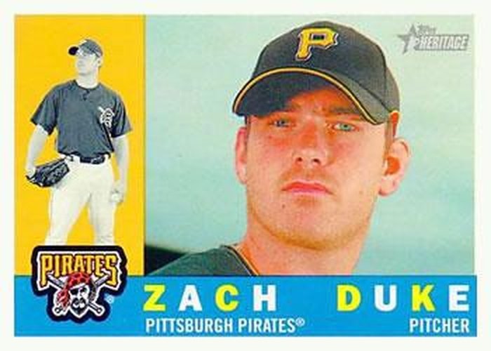 #437 Zach Duke - Pittsburgh Pirates - 2009 Topps Heritage Baseball