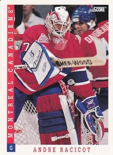#437 Andre Racicot - Montreal Canadiens - 1993-94 Score Canadian Hockey