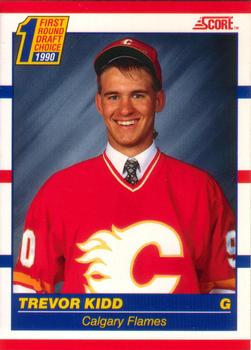 #438 Trevor Kidd - Calgary Flames - 1990-91 Score Canadian Hockey