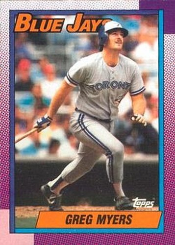 #438 Greg Myers - Toronto Blue Jays - 1990 O-Pee-Chee Baseball