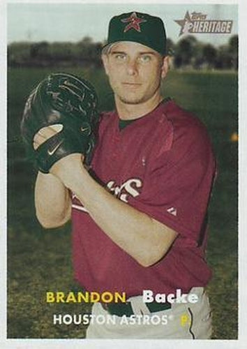 #438 Brandon Backe - Houston Astros - 2006 Topps Heritage Baseball