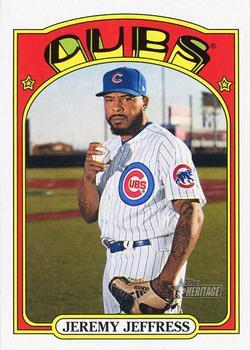 #438 Jeremy Jeffress - Chicago Cubs - 2021 Topps Heritage Baseball