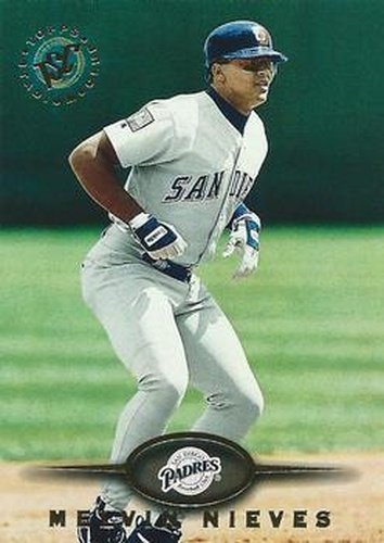 #438 Melvin Nieves - San Diego Padres - 1995 Stadium Club Baseball