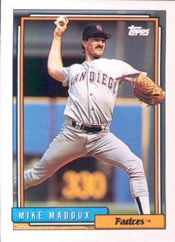 #438 Mike Maddux - San Diego Padres - 1992 Topps Baseball