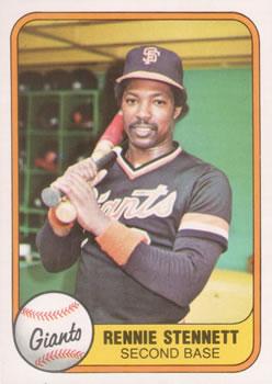 #438 Rennie Stennett - San Francisco Giants - 1981 Fleer Baseball