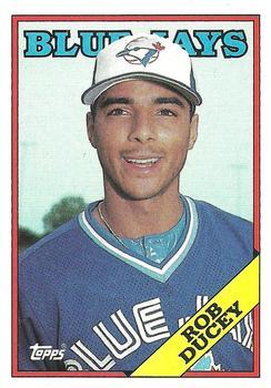 #438 Rob Ducey - Toronto Blue Jays - 1988 Topps Baseball