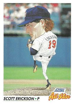 #438 Scott Erickson - Minnesota Twins - 1992 Score Baseball