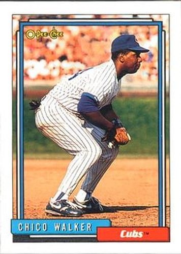 #439 Chico Walker - Chicago Cubs - 1992 O-Pee-Chee Baseball
