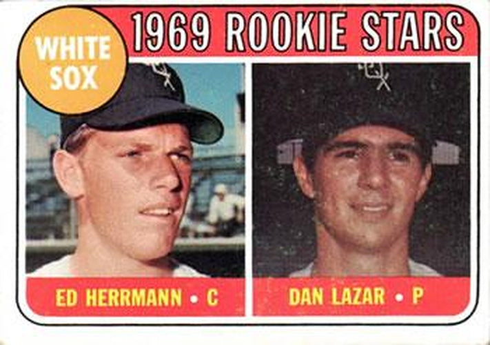 #439 White Sox 1969 Rookie Stars Ed Herrmann / Dan Lazar - Chicago White Sox - 1969 Topps Baseball