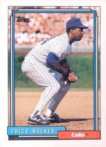 #439 Chico Walker - Chicago Cubs - 1992 Topps Baseball