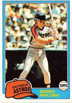 #439 Denny Walling - Houston Astros - 1981 Topps Baseball