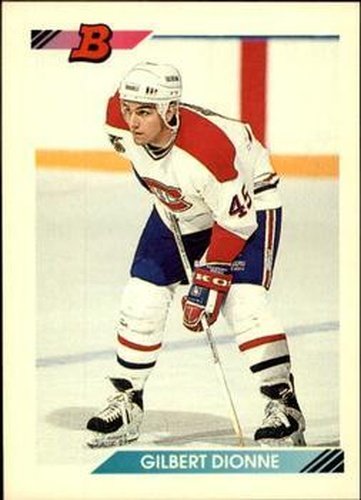 #439 Gilbert Dionne - Montreal Canadiens - 1992-93 Bowman Hockey
