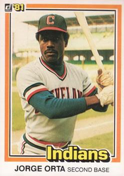#439 Jorge Orta - Cleveland Indians - 1981 Donruss Baseball