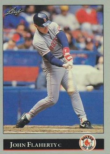 #439 John Flaherty - Boston Red Sox - 1992 Leaf Baseball