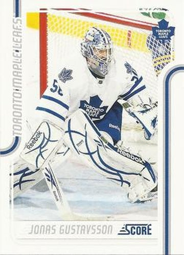#439 Jonas Gustavsson - Toronto Maple Leafs - 2011-12 Score Hockey