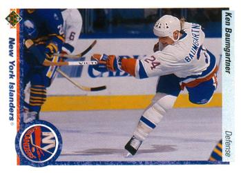 #439 Ken Baumgartner - New York Islanders - 1990-91 Upper Deck Hockey