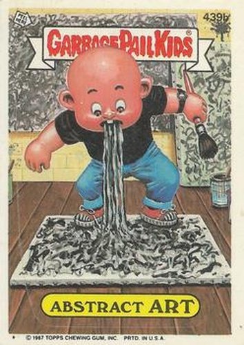 #439b Abstract Art - 1987 Topps Garbage Pail Kids Series 11