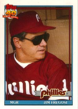 #43T Jim Fregosi - Philadelphia Phillies - 1991 Topps Traded Baseball