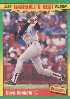 #43 Dave Winfield - New York Yankees - 1988 Fleer Baseball's Best Sluggers vs Pitchers