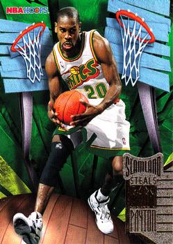 #43 Gary Payton - Seattle SuperSonics - 1995-96 Hoops Basketball - Slamland