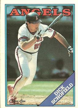 #43 Dick Schofield - California Angels - 1988 O-Pee-Chee Baseball