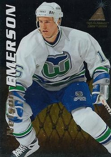 #43 Nelson Emerson - Hartford Whalers - 1995-96 Zenith Hockey