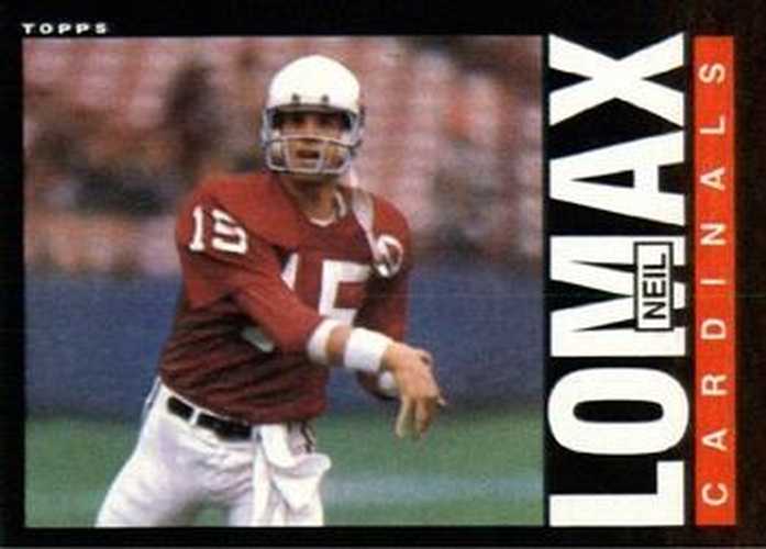 #143 Neil Lomax - St. Louis Cardinals - 1985 Topps Football