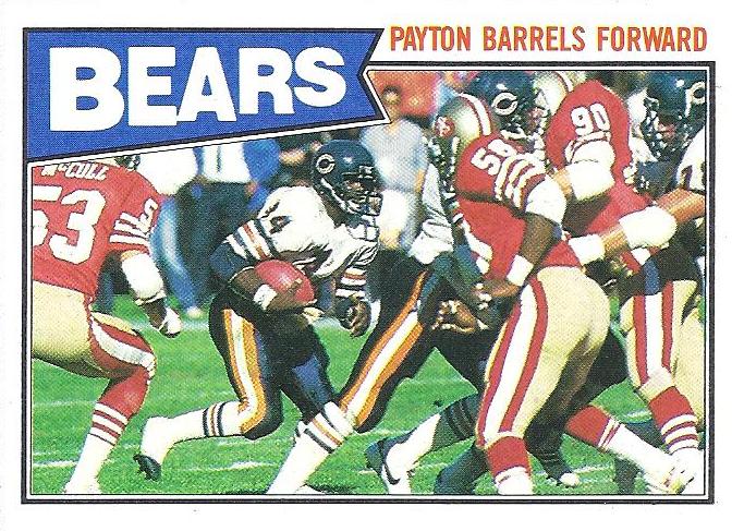 #43 Walter Payton - Chicago Bears - 1987 Topps Football
