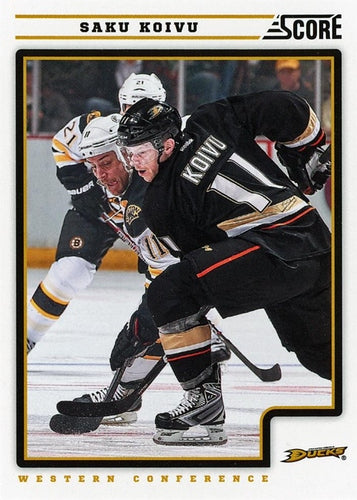 #43 Saku Koivu - Anaheim Ducks - 2012-13 Score Hockey