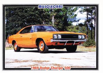 #43 1969 Dodge Charger 500 - 1992 Collect-A-Card Muscle Cars