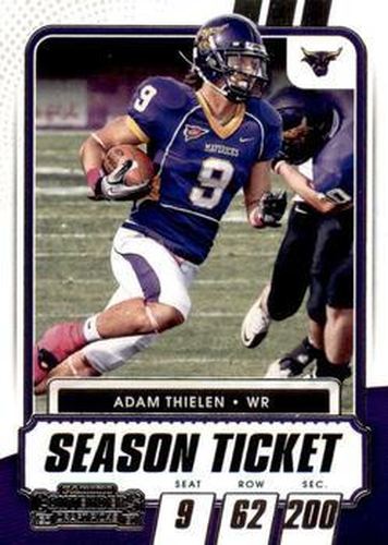 #43 Adam Thielen - Minnesota State Mavericks - 2021 Panini Contenders Draft Picks Football