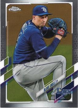 #43 Blake Snell - Tampa Bay Rays - 2021 Topps Chrome Baseball